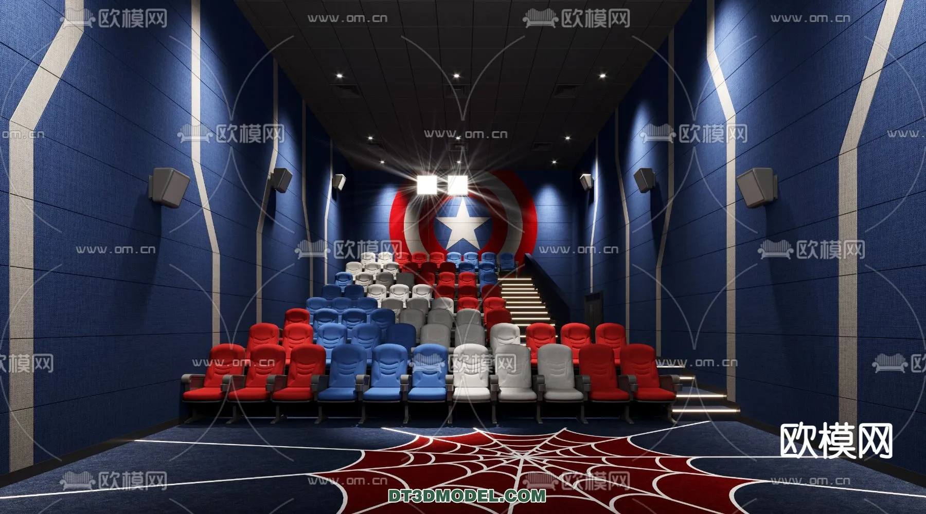 Cinema 3D Scenes – Movie Theater 3D Models – 077 Cinema 3D Scenes – Movie Theater 3D Models – 077