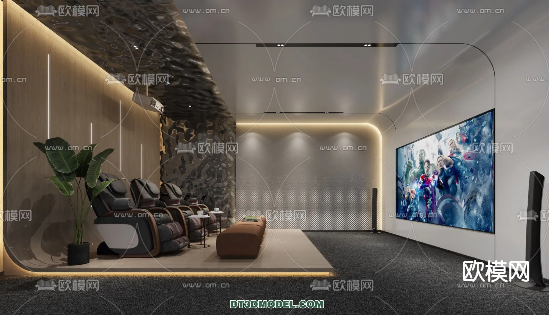 Cinema 3D Scenes – Movie Theater 3D Models – 080 Cinema 3D Scenes – Movie Theater 3D Models – 080