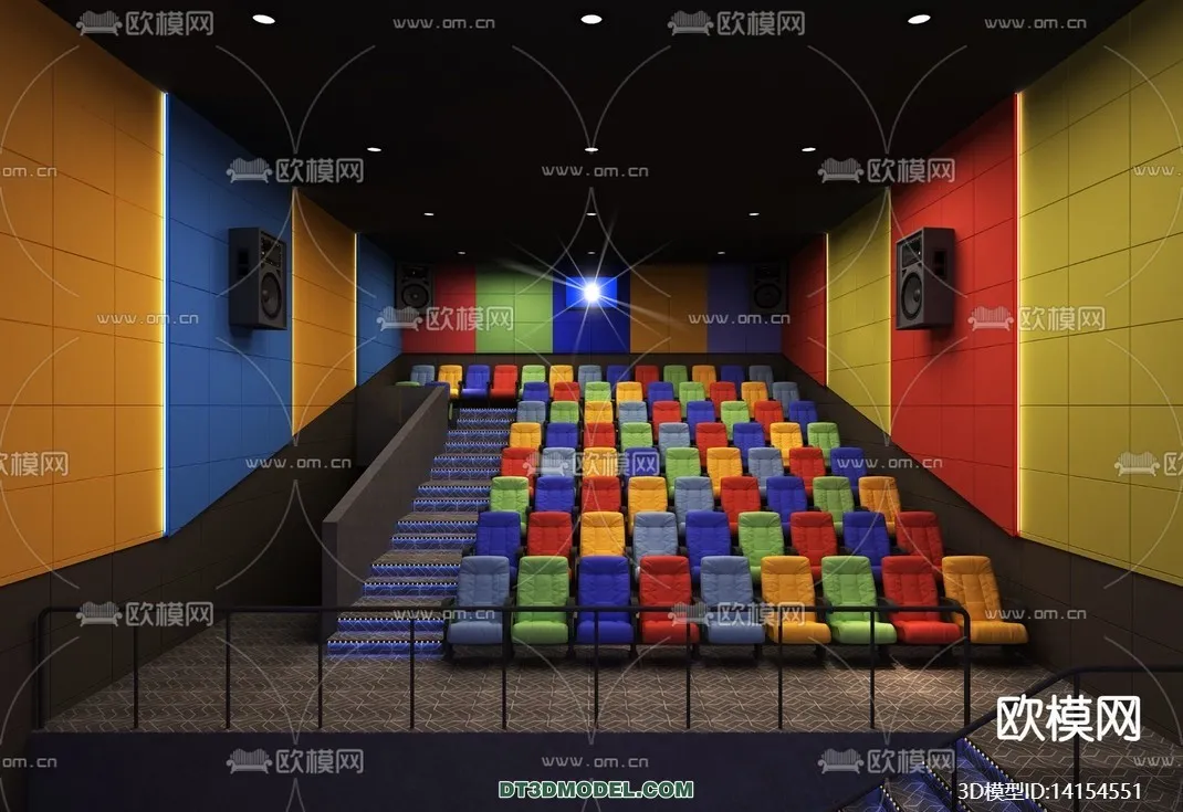 Cinema 3D Scenes – Movie Theater 3D Models – 087 Cinema 3D Scenes – Movie Theater 3D Models – 087