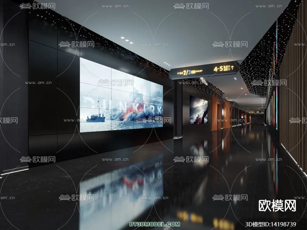 Cinema 3D Scenes – Movie Theater 3D Models – 090 Cinema 3D Scenes – Movie Theater 3D Models – 090