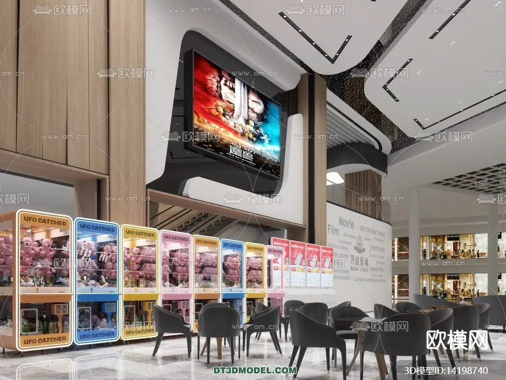 Cinema 3D Scenes – Movie Theater 3D Models – 091 Cinema 3D Scenes – Movie Theater 3D Models – 091