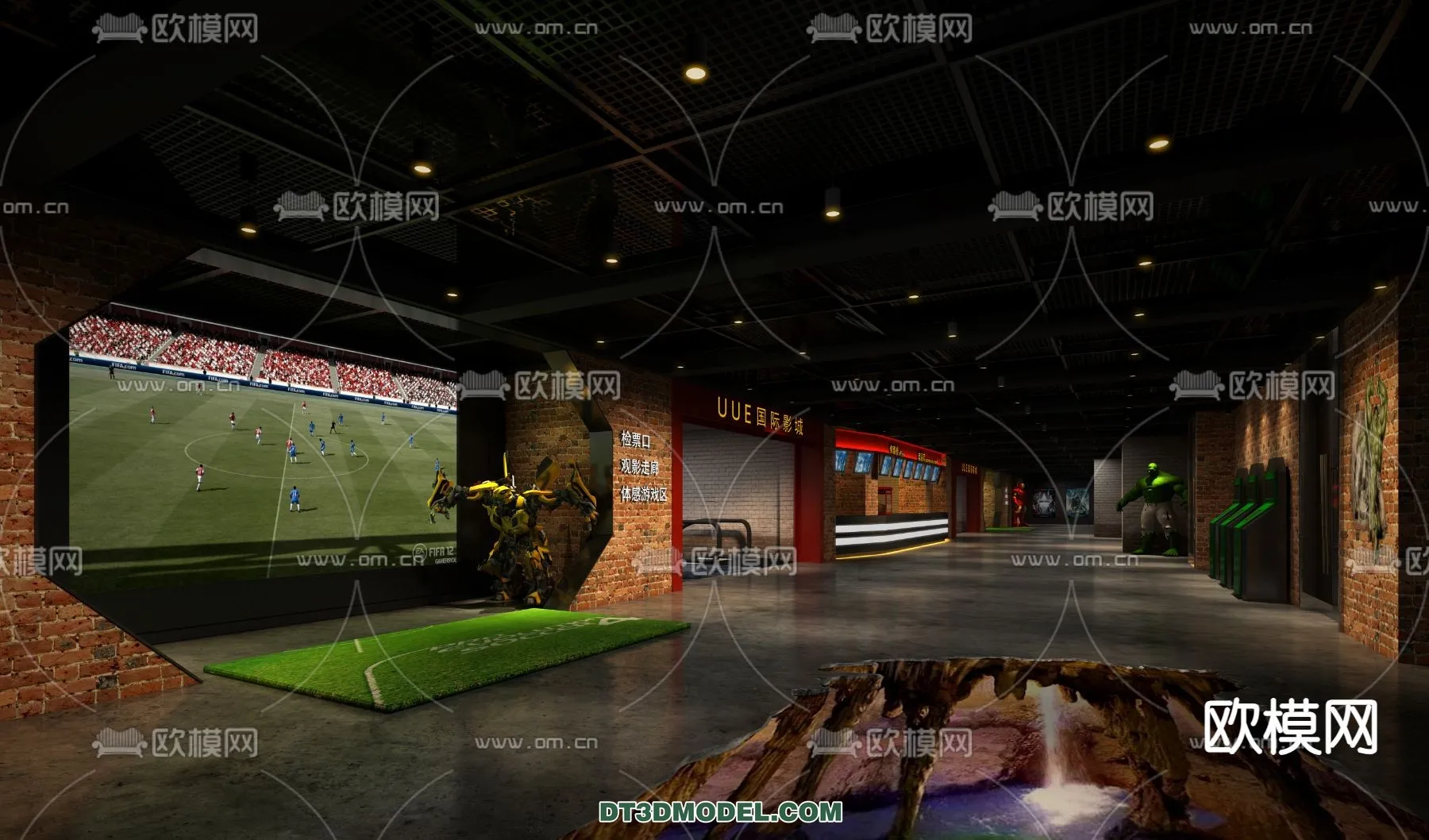 Cinema 3D Scenes – Movie Theater 3D Models – 094 Cinema 3D Scenes – Movie Theater 3D Models – 094