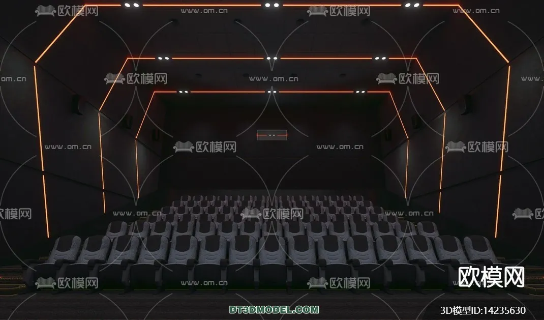 Cinema 3D Scenes – Movie Theater 3D Models – 098 Cinema 3D Scenes – Movie Theater 3D Models – 098