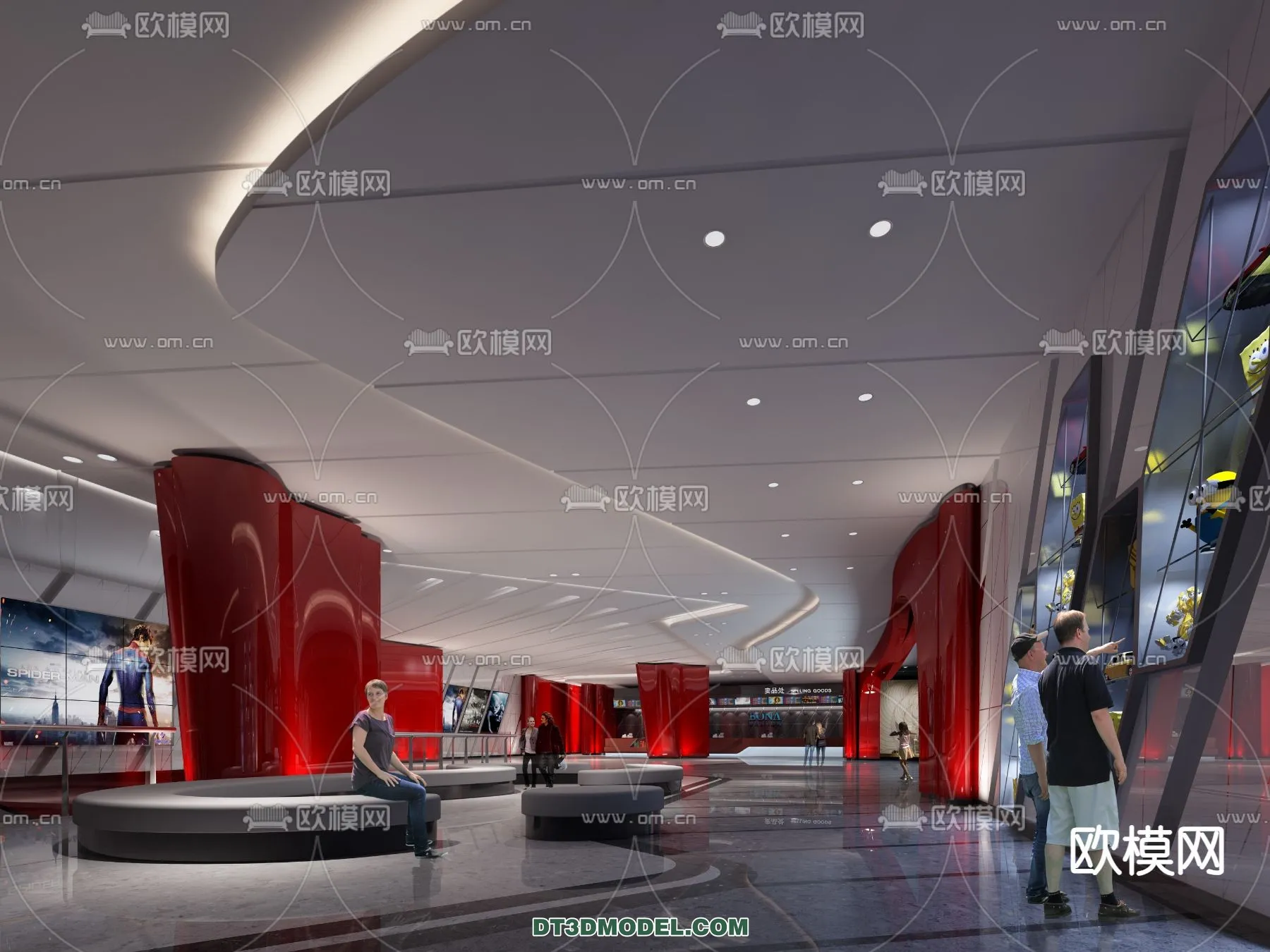 Cinema 3D Scenes – Movie Theater 3D Models – 102 Cinema 3D Scenes – Movie Theater 3D Models – 102