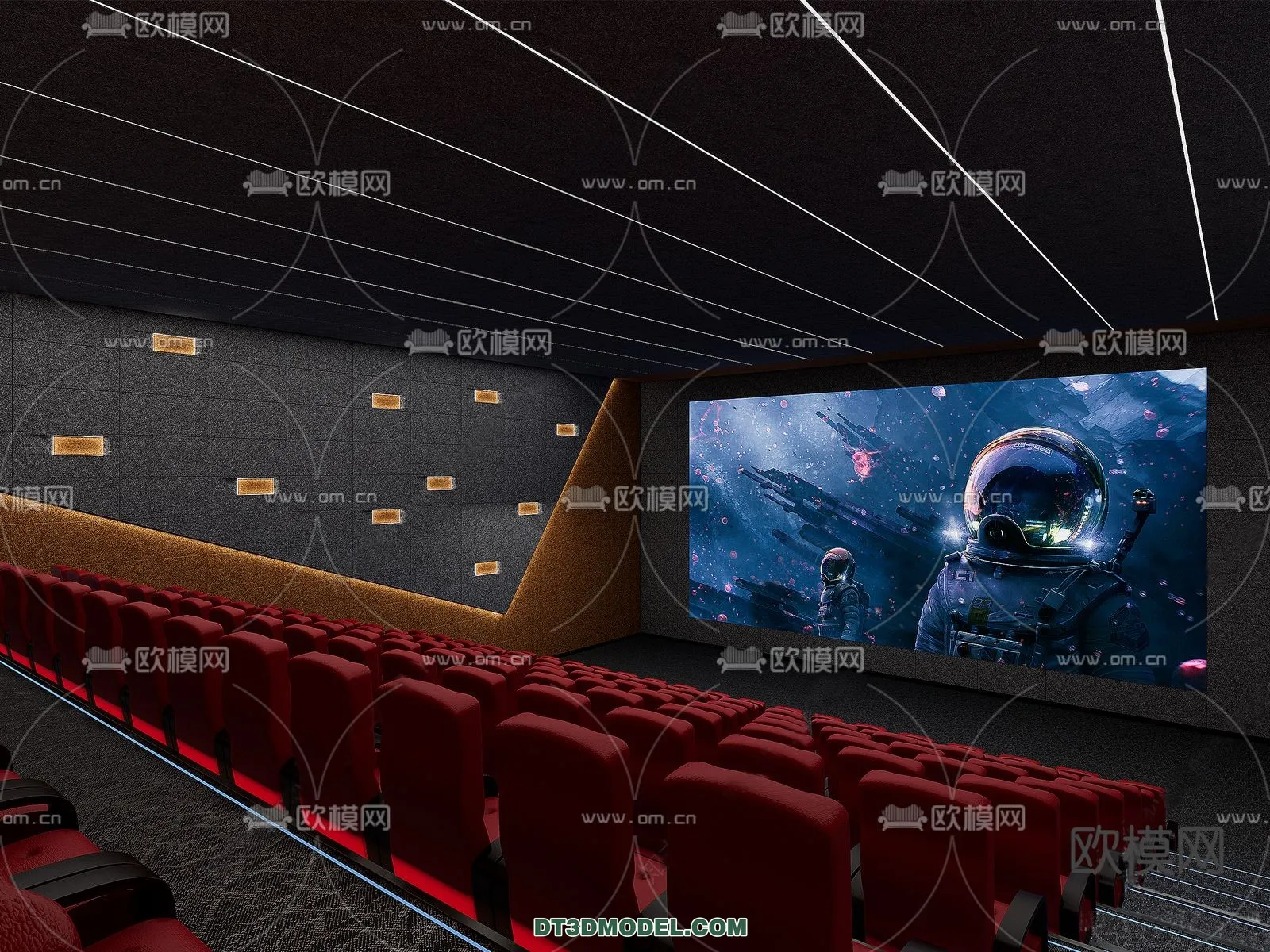 Cinema 3D Scenes – Movie Theater 3D Models – 103 Cinema 3D Scenes – Movie Theater 3D Models – 103