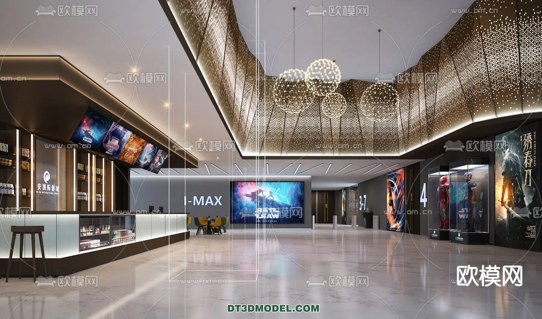 Cinema 3D Scenes – Movie Theater 3D Models – 106 Cinema 3D Scenes – Movie Theater 3D Models – 106