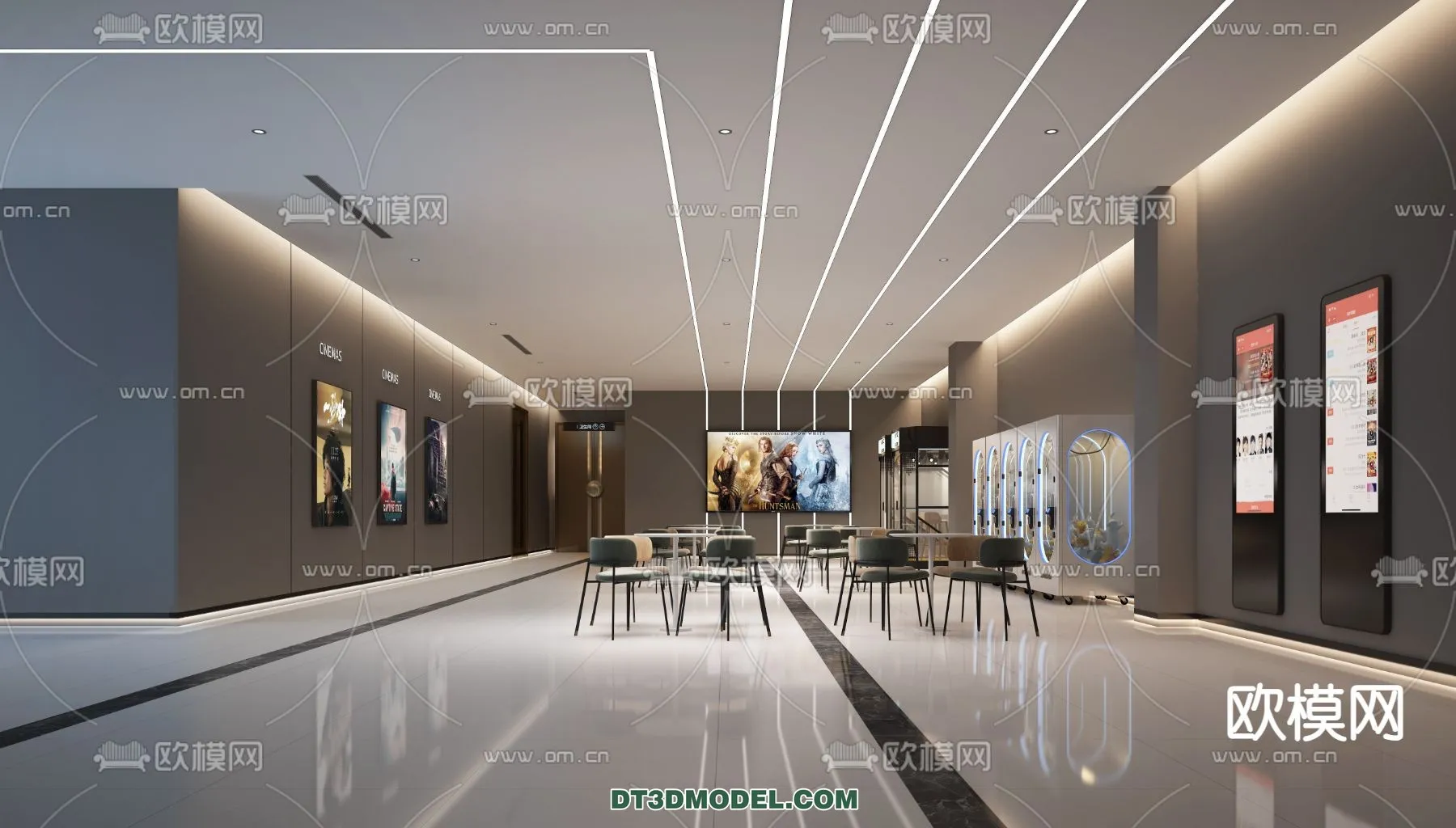 Cinema 3D Scenes – Movie Theater 3D Models – 107 Cinema 3D Scenes – Movie Theater 3D Models – 107