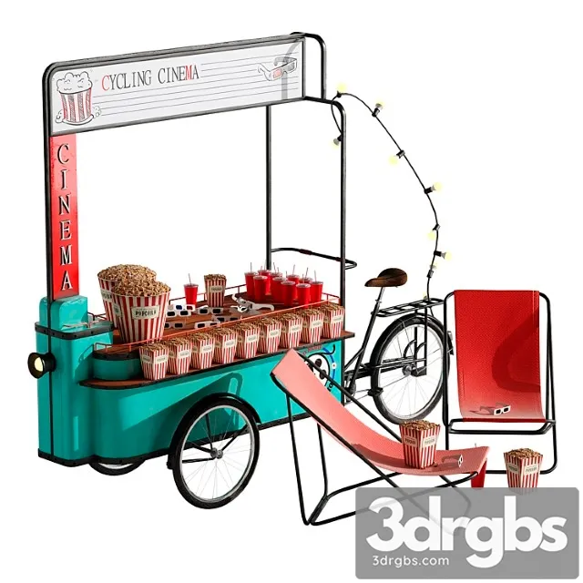Cinema Cart Set 1 3D Model Download