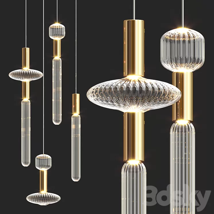 Cipher Multi Pendant 3D Model Free Download