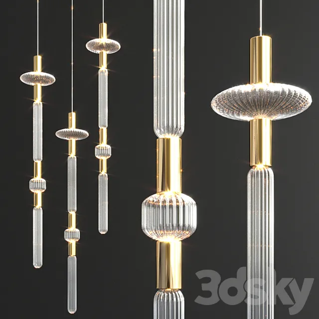 Cipher Pendant light by LASVIT 3DModel Cipher Pendant light by LASVIT 3DModel