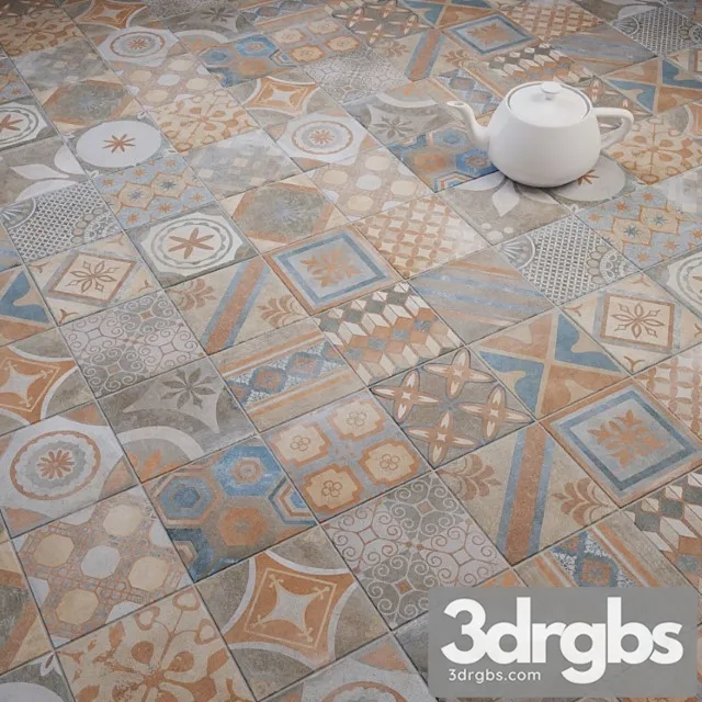 Cir new orleans french quarter royal street 20×20 mixed tile set