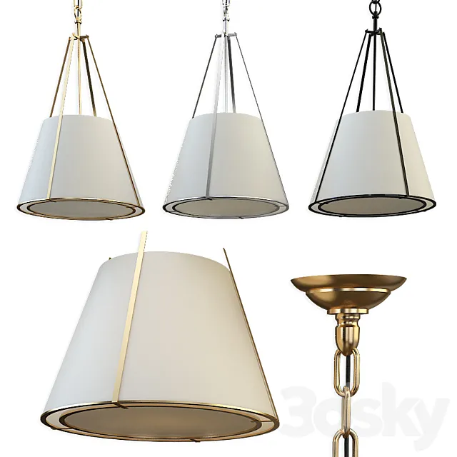 Circa Aspen Small Conical Hanging Shade 3D Model