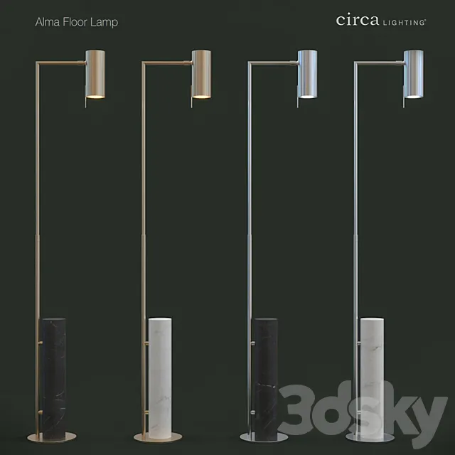 Circa Lighting _Alma Floor Lamp 3D Model Circa Lighting _Alma Floor Lamp 3D Model