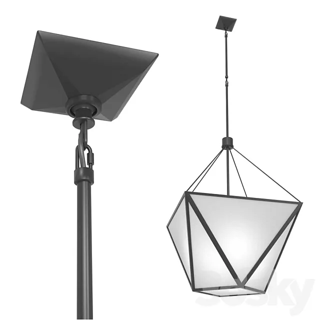 Circa lighting VISUAL COMFORT Lorino Large Lantern 3D Model