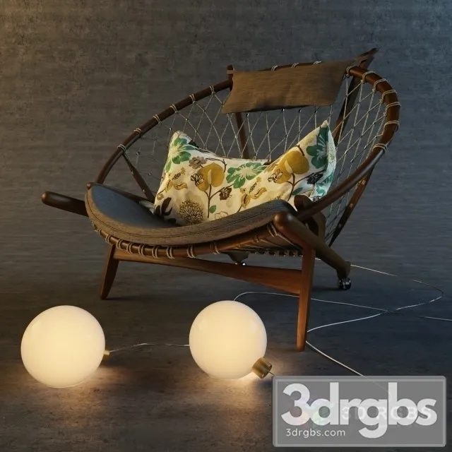 Circle Bulb Armchair 3D Model Download Circle Bulb Armchair 3D Model Download