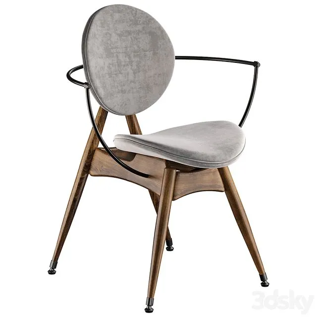 Circle Dining Chair by oandd 3D Model