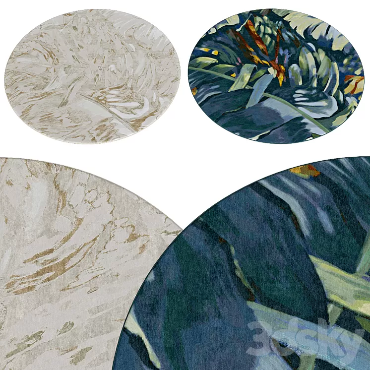 Circle rugs # 055 3D Model Free Download