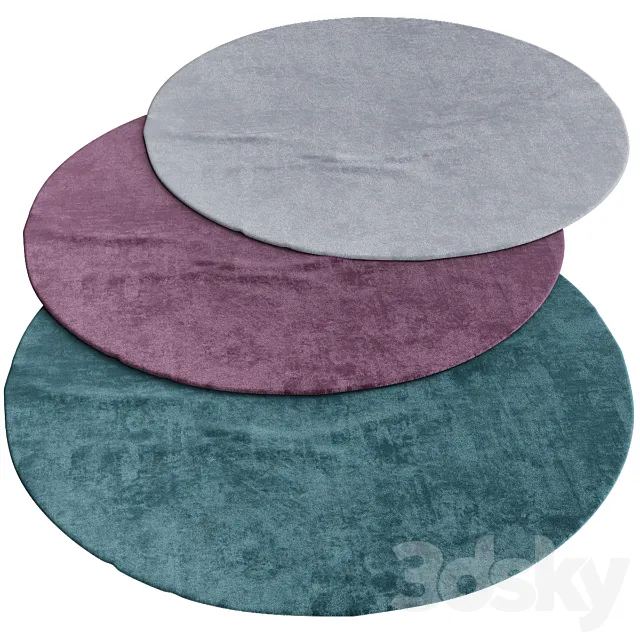 Circle rugs 3DModel Circle rugs 3DModel