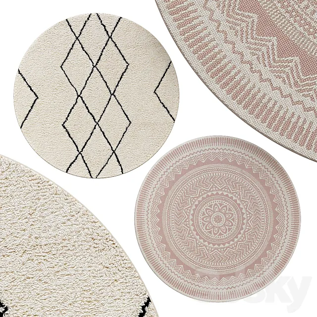 Circle rugs | No. 009 3D Model Circle rugs | No. 009 3D Model