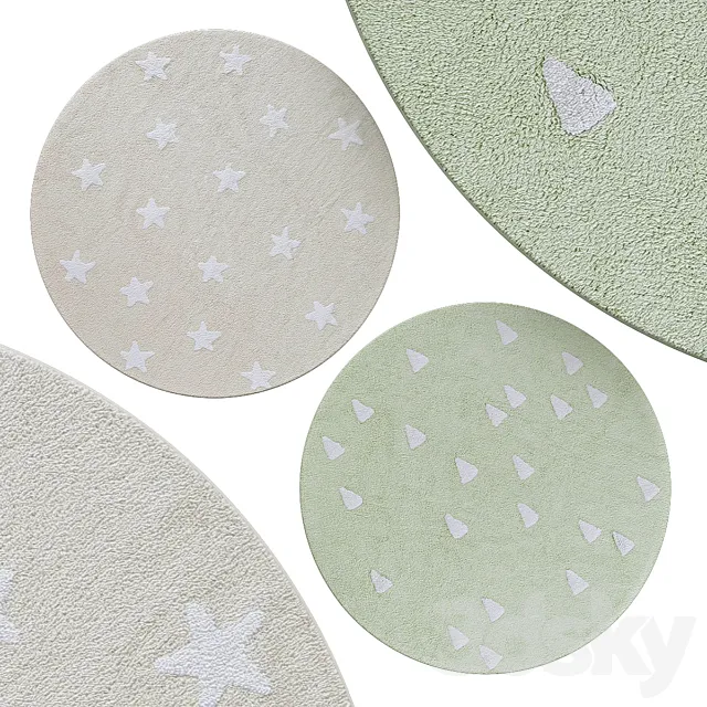 Circle rugs | No. 016 3DModel Circle rugs | No. 016 3DModel
