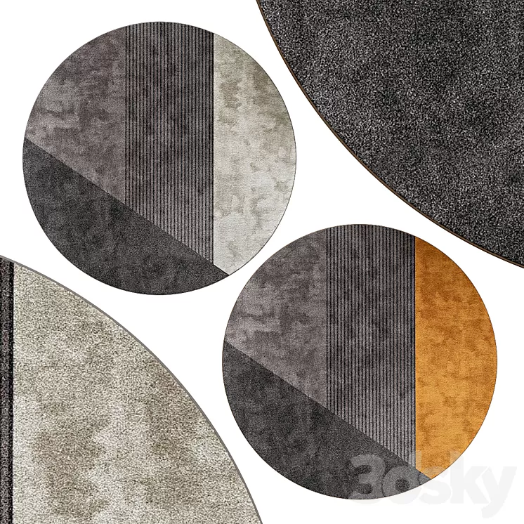 Circle rugs | No. 066 3D Model Circle rugs | No. 066 3D Model