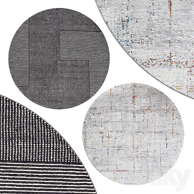 Circle rugs | No. 090 3D Model Circle rugs | No. 090 3D Model