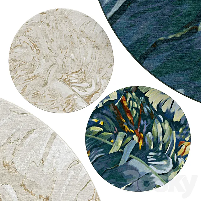 Circle rugs | No. 164 3D Model Circle rugs | No. 164 3D Model