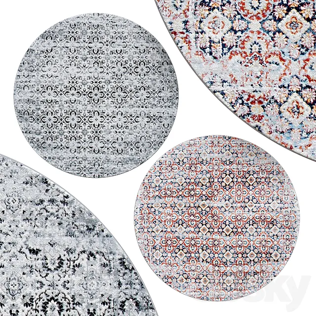 Circle rugs | No. 196 3D Model Circle rugs | No. 196 3D Model