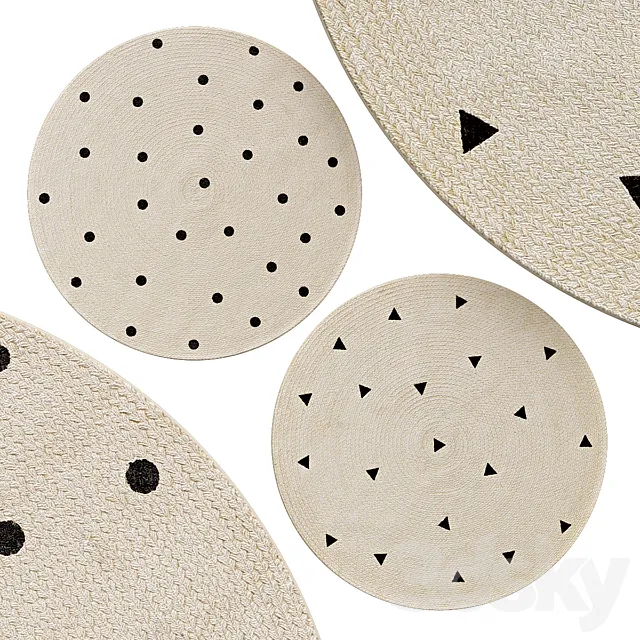 Circle rugs | No. 204 3DModel Circle rugs | No. 204 3DModel
