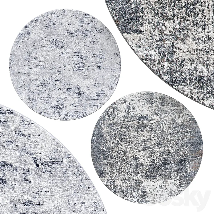 Circle rugs | No. 234 3D Model Free Download