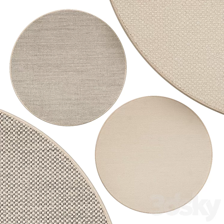 Circle rugs | No. 238 3D Model Circle rugs | No. 238 3D Model