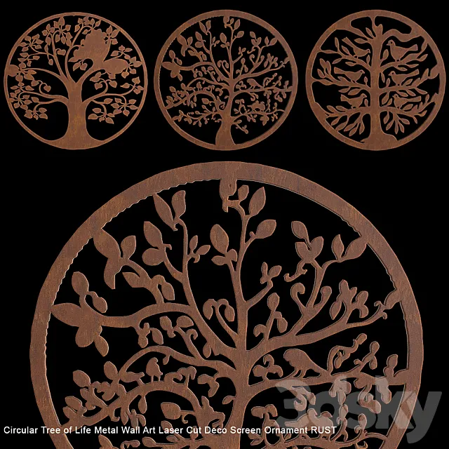Circle Tree of Life 3D Model Circle Tree of Life 3D Model
