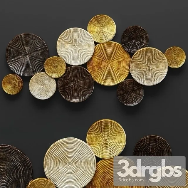 Circles Wall Decor 3D Model Download Circles Wall Decor 3D Model Download