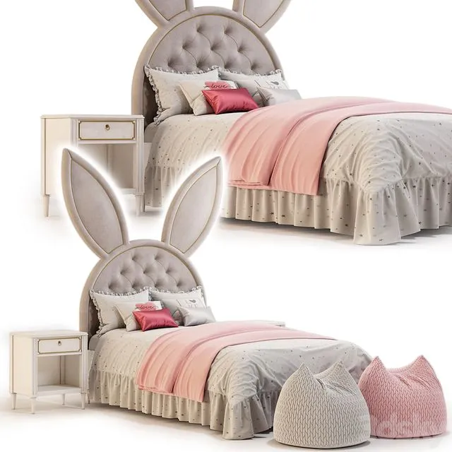 Circu Bed 3D Model Circu Bed 3D Model