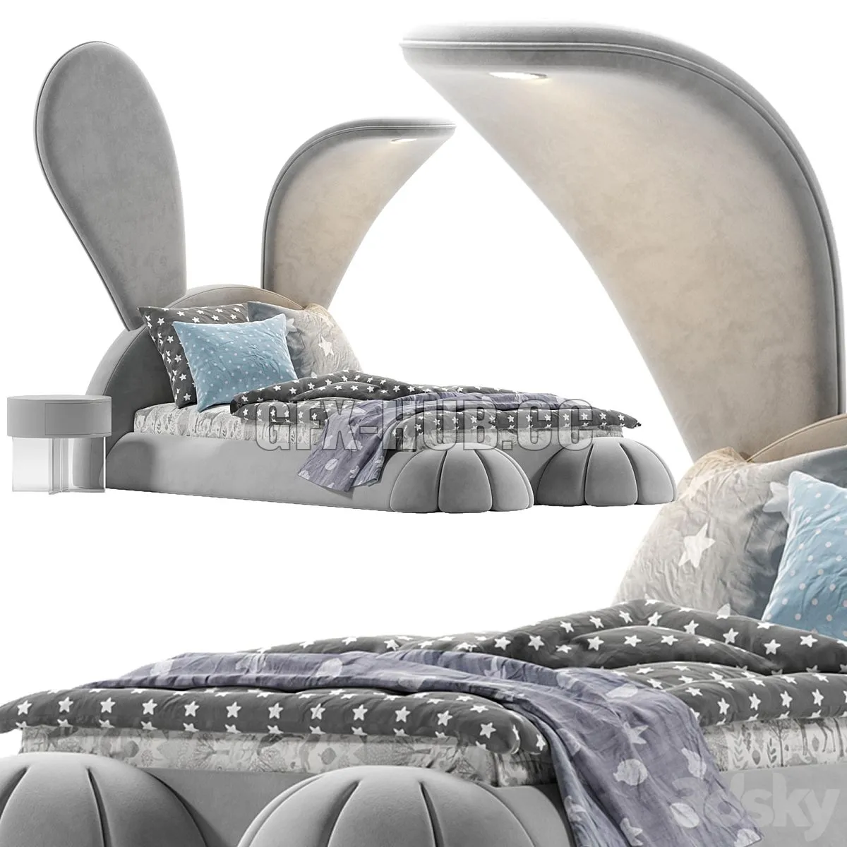 CIRCU MR BUNNY bed 3D Model CIRCU MR BUNNY bed 3D Model