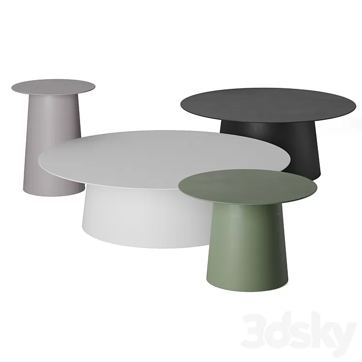 Circula table set. Blu Dot. 3D Model Circula table set. Blu Dot. 3D Model