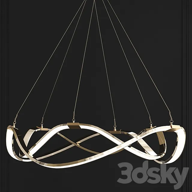 Circular Pendant Light Modern 3DModel Circular Pendant Light Modern 3DModel