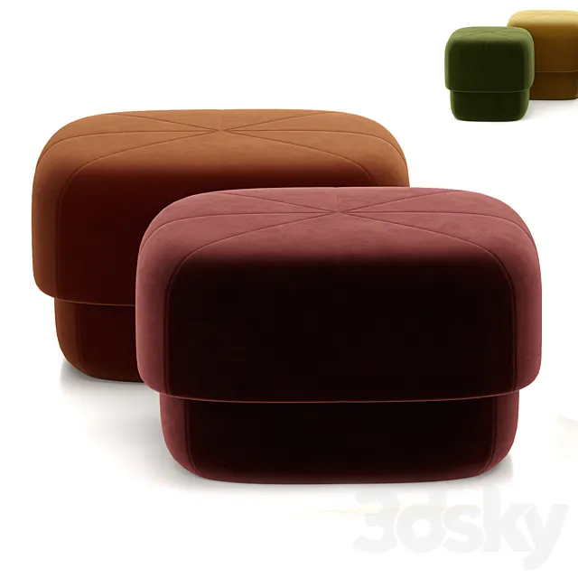 Circus pouf 3D Model Circus pouf 3D Model