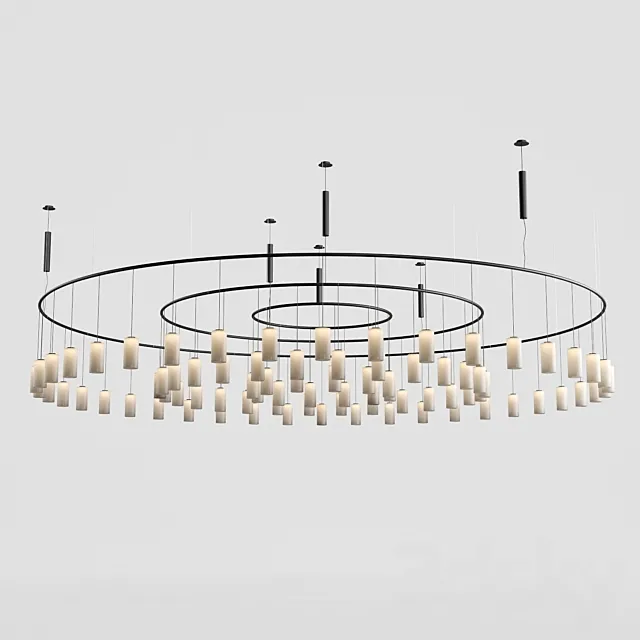 Cirio Circular Pendant Lamp by Santa & Cole 3D Model Cirio Circular Pendant Lamp by Santa & Cole 3D Model