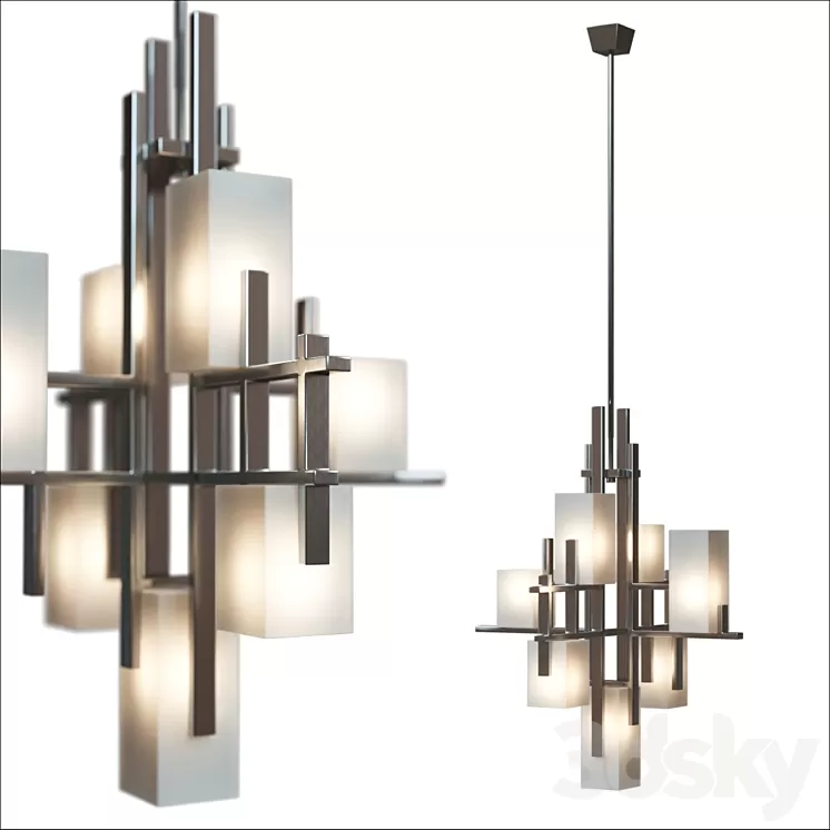 City Pendant Light 3D Model City Pendant Light 3D Model