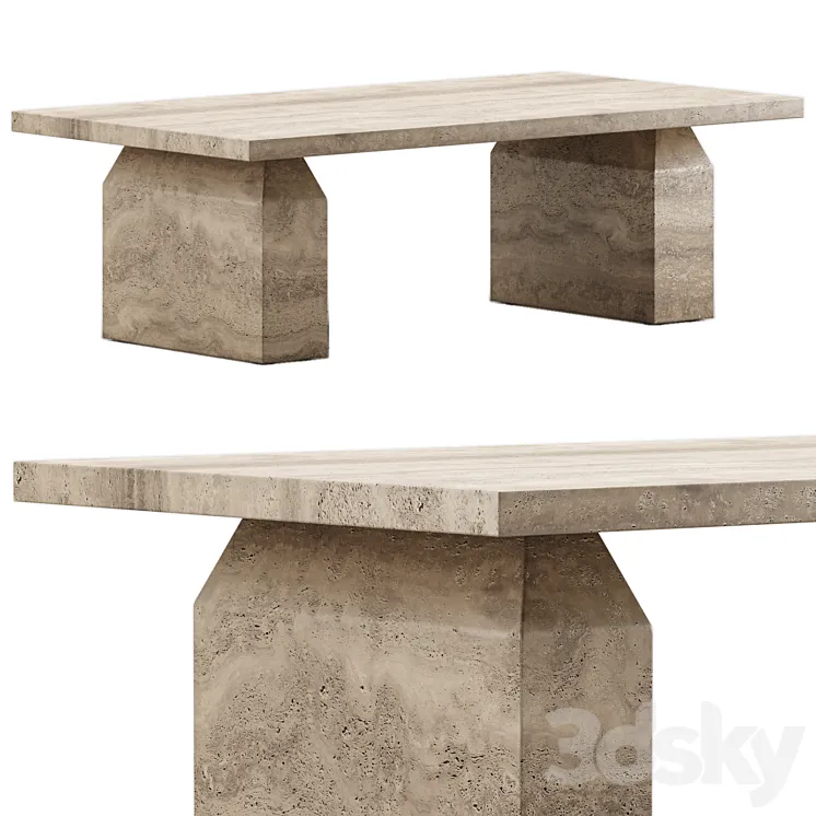 CIVITA BROWN TRAVERTINE COFFEE TABLE – CB2 3D Model Free Download CIVITA BROWN TRAVERTINE COFFEE TABLE – CB2 3D Model Free Download