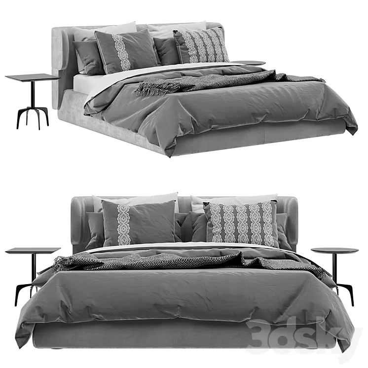 Claire Bed Ditre Italia 3D Model
