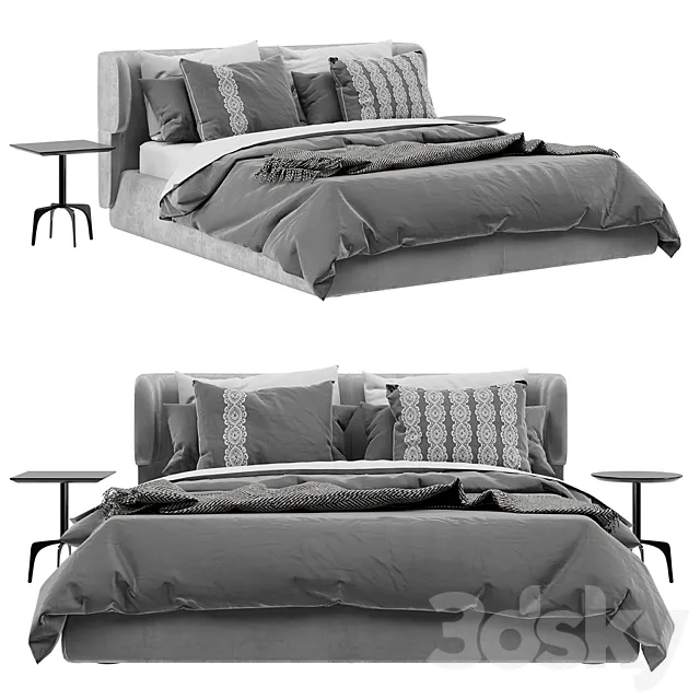 Claire Bed Ditre Italia 3DModel Claire Bed Ditre Italia 3DModel