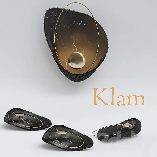 Clam_black 3D Model