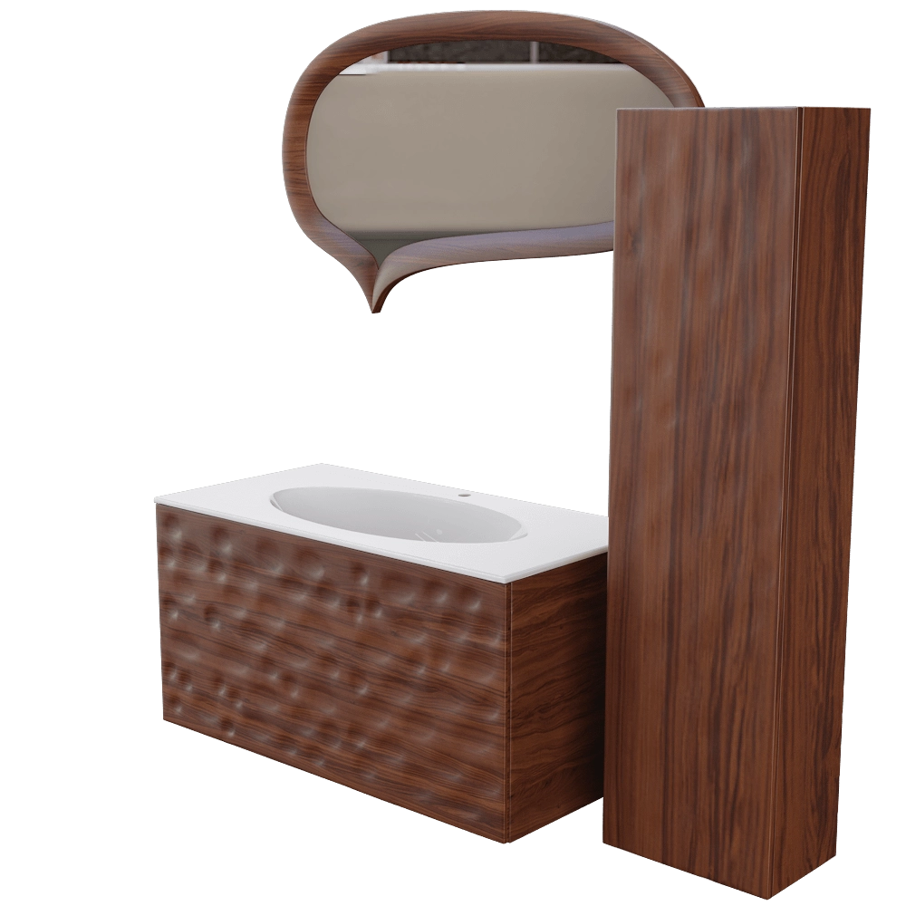 Clarberg – Bathroom set Dune Wood 3D Model Clarberg – Bathroom set Dune Wood 3D Model