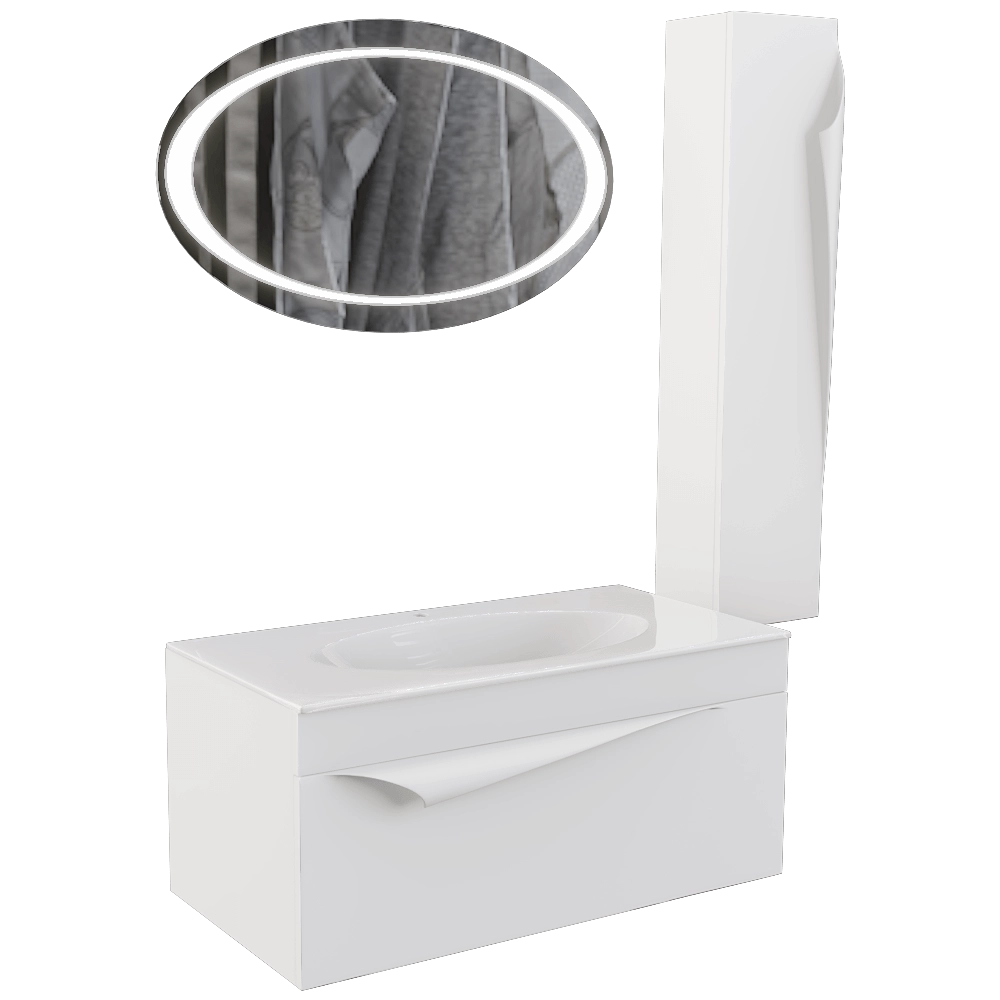 Clarberg – Bathroom set Papyrus 3D Model Clarberg – Bathroom set Papyrus 3D Model