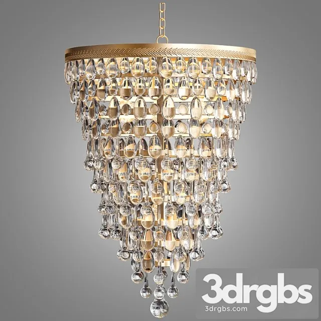 Clarissa Glass Drop Pendant 1 3D Model Download Clarissa Glass Drop Pendant 1 3D Model Download