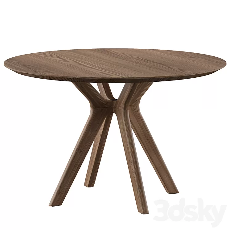 Clark Round Dining Table 3D Model Clark Round Dining Table 3D Model