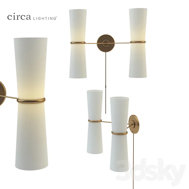 Clarkson Double Sconce 3DModel Clarkson Double Sconce 3DModel
