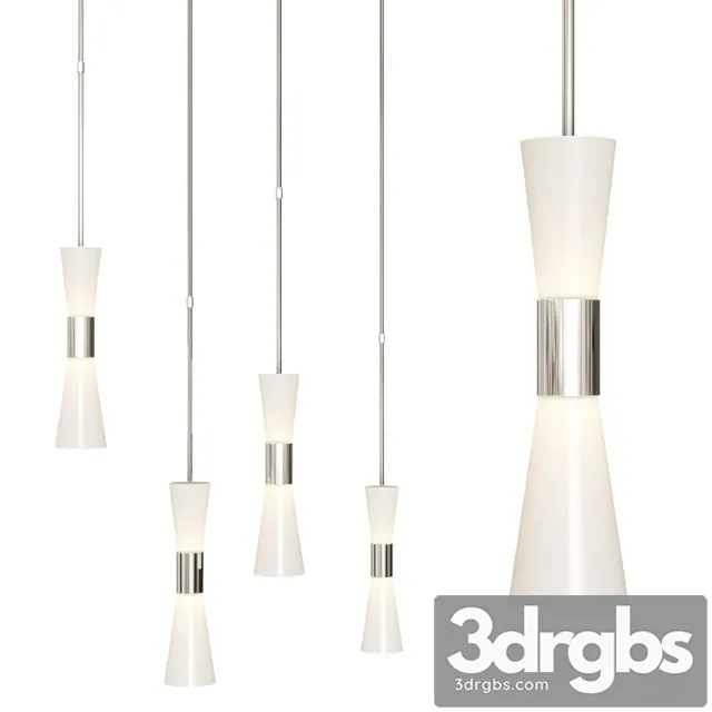 Clarkson medium narrow pendant by aerin nickel and milk glass 3D Model Download Clarkson medium narrow pendant by aerin nickel and milk glass 3D Model Download
